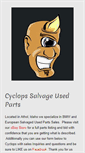 Mobile Screenshot of cyclopssalvage.com